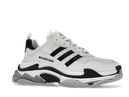 Balenciaga x adidas Triple S White Black