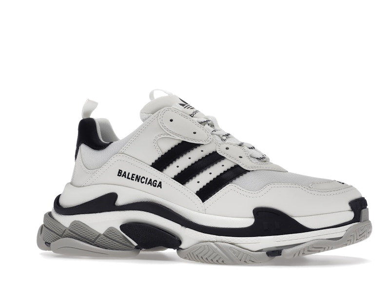Balenciaga x adidas Triple S White Black