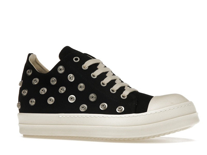 Rick Owens DRKSHDW Low Sneaks Eyelet Black Milk