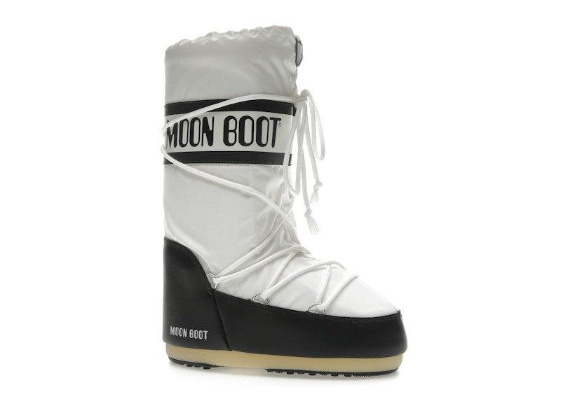 Moon Boot Icon Nylon Boot Black White