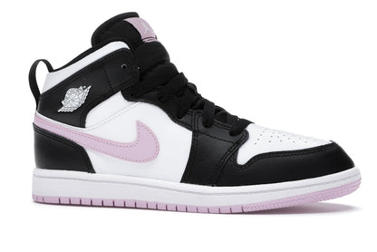 Jordan 1 Mid White Black Light Arctic Pink (PS)
