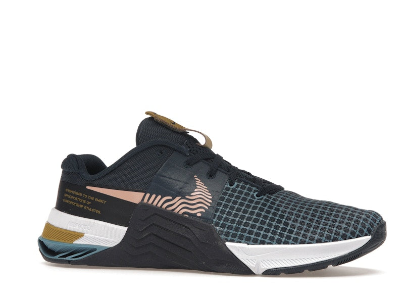Nike Metcon 8 Armory Navy Obsidian Cerulean Arctic Orange