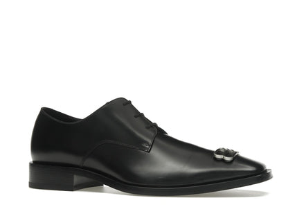 Balenciaga Rim Derby Shoes Black Leather