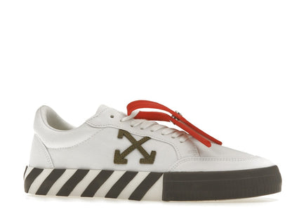 OFF-WHITE Vulcanized Low White Khaki Canvas