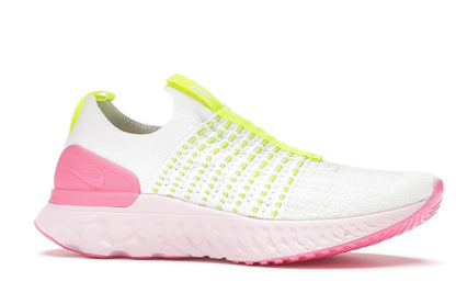 Nike React Phantom Run Flyknit 2 White Volt Pink Glow (Women's)