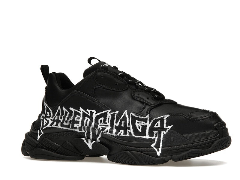 Balenciaga Triple S DIY Metal Artwork Black