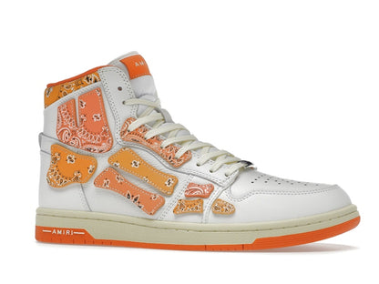 AMIRI Skel Top Hi Bandana White Orange