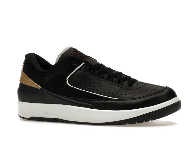 Jordan 2 Retro Low Black Metallic Gold (Women's)