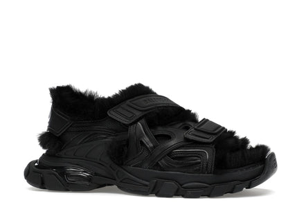 Balenciaga Track Sandal Fake Fur Black (Women's)