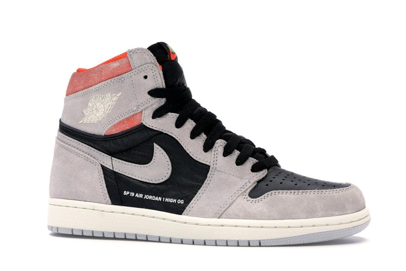 Jordan 1 Retro High Neutral Grey Hyper Crimson