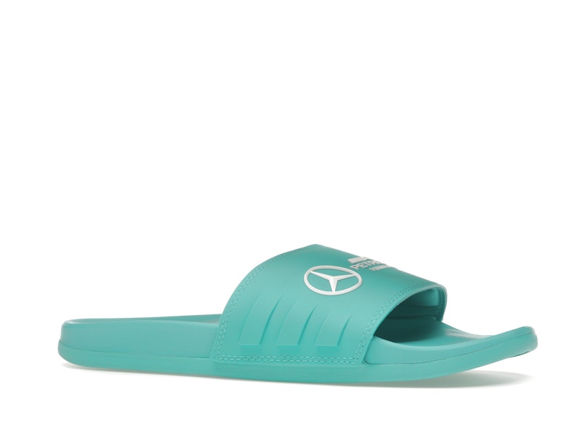 adidas Adilette Comfort Slides Mercedes-AMG Petronas Formula One Team Semi Mint Rush