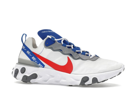 Nike React Element 55 White Game Royal Habanero Red