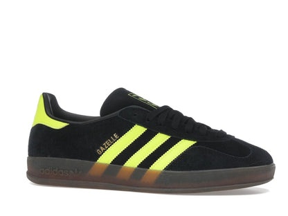 adidas Gazelle Indoor Core Black Solar Yellow Cloud White