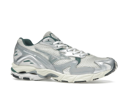 Mizuno Wave Rider 10 White Slate Bistro Green