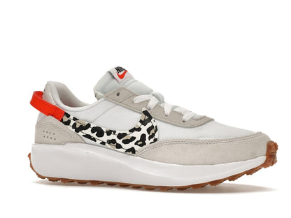 Nike Waffle Debut White Team Orange Leopard (Women's)