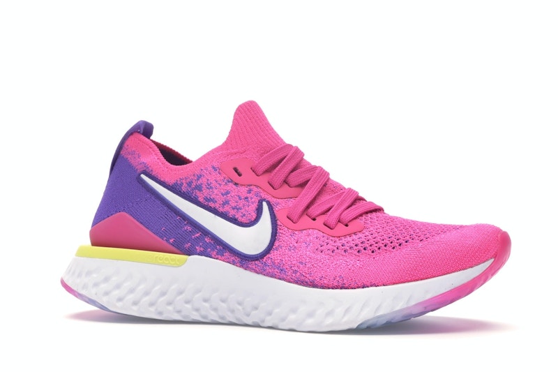 Nike Epic React Flyknit 2 Laser Fuchsia White (Women's)