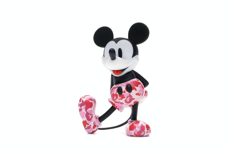 BAPE x Mickey Mouse 90th Anniverary Figure Red Camo