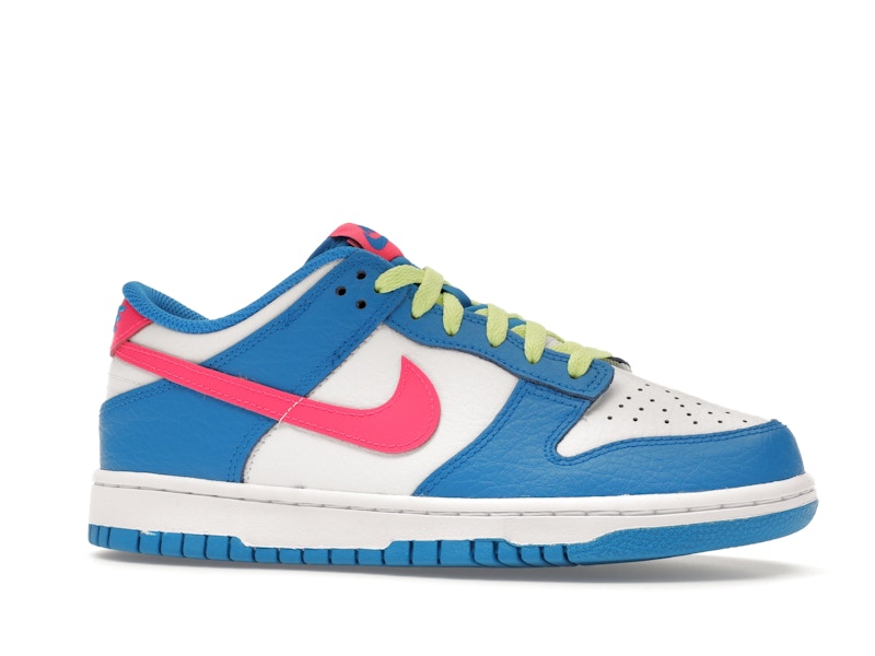 Nike Dunk Low Photo Blue White Light Lemon Twist Hyper Pink (GS)