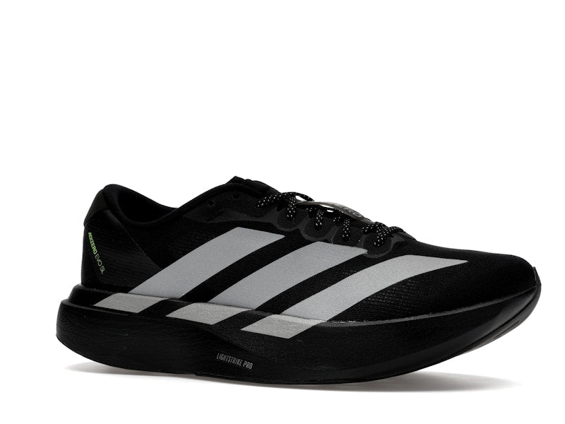 adidas Adizero Evo SL Black Silver Metallic Signal Green