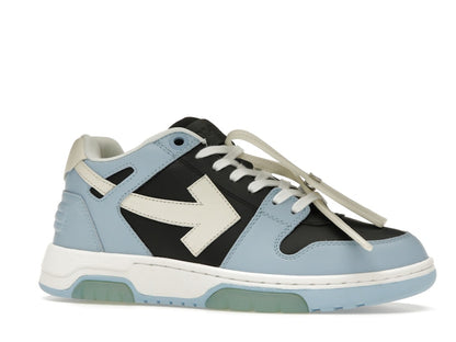 OFF-WHITE Out Of Office OOO Low Tops Light Blue Black
