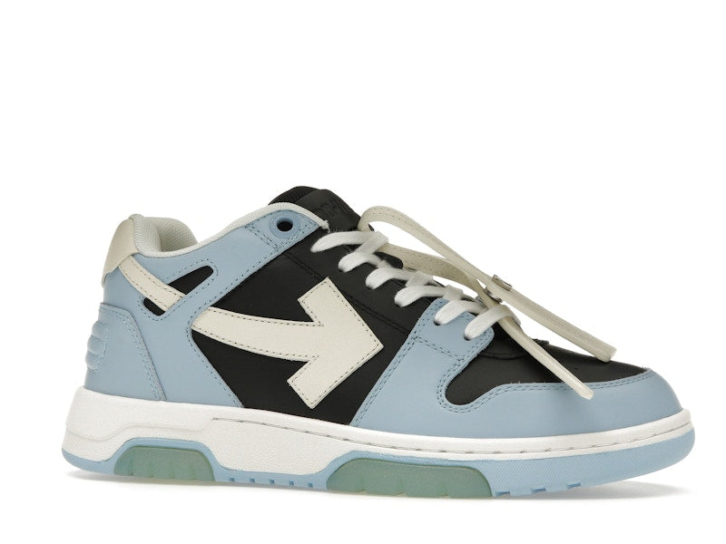 OFF-WHITE Out Of Office OOO Low Tops Light Blue Black