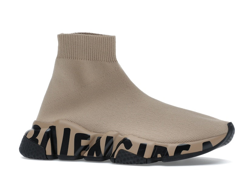 Balenciaga Speed Graffiti Beige Black (Women's)