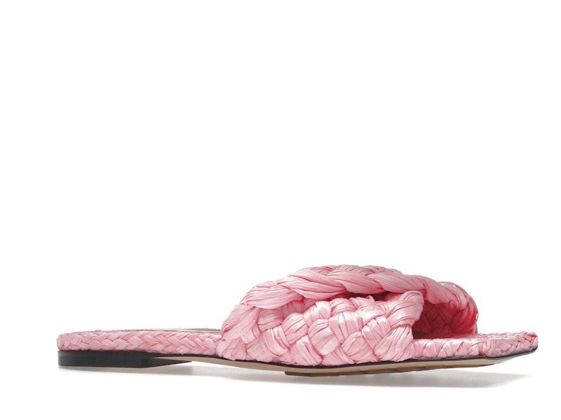 Bottega Veneta Raffia Stretch Flat Sandals Blossom (Women's)