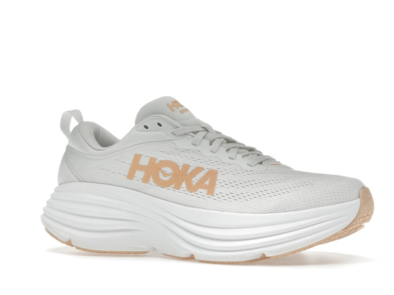Hoka One One Bondi 8 White Cantaloupe (Women's)