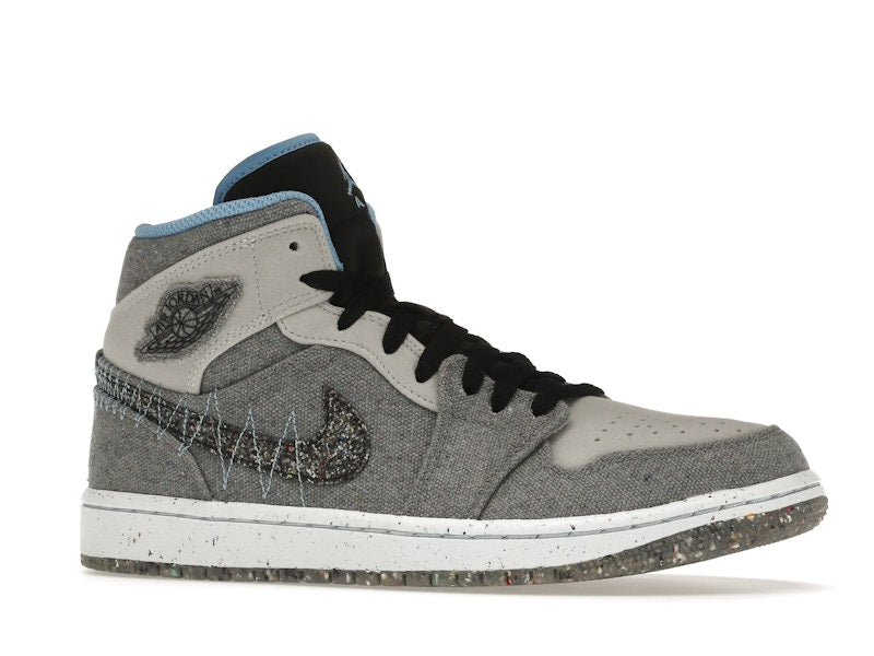 Jordan 1 Mid Crater Grey University Blue