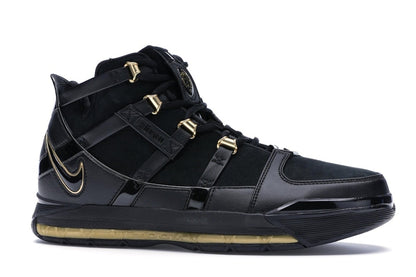 Nike LeBron Zoom 3 Black Metallic Gold