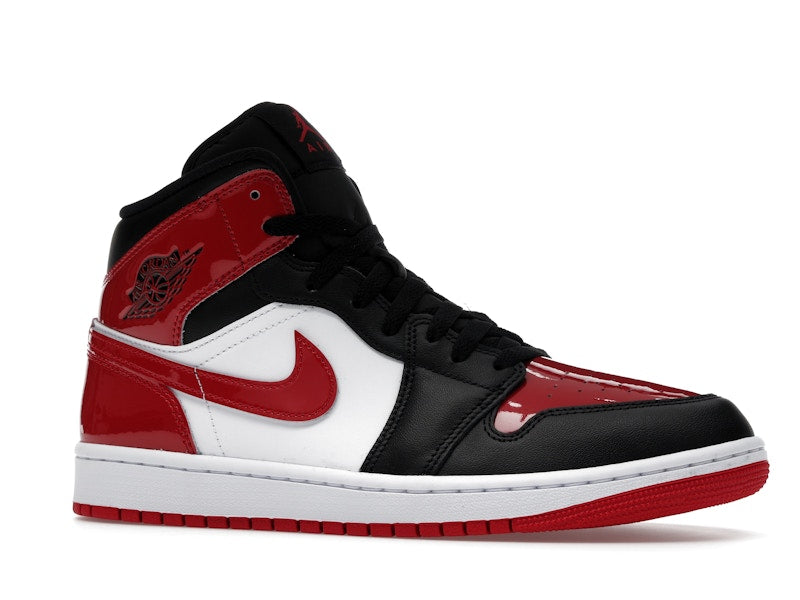 Jordan 1 Mid SE Patent Bred Toe