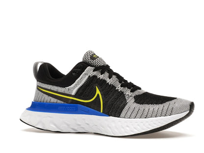 Nike React Infinity Run Flyknit 2 Black White Racer Blue Cyber