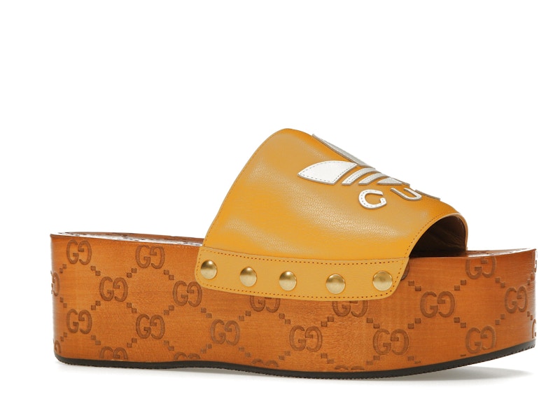 Gucci x Adidas GG Clog Yellow (Women's)