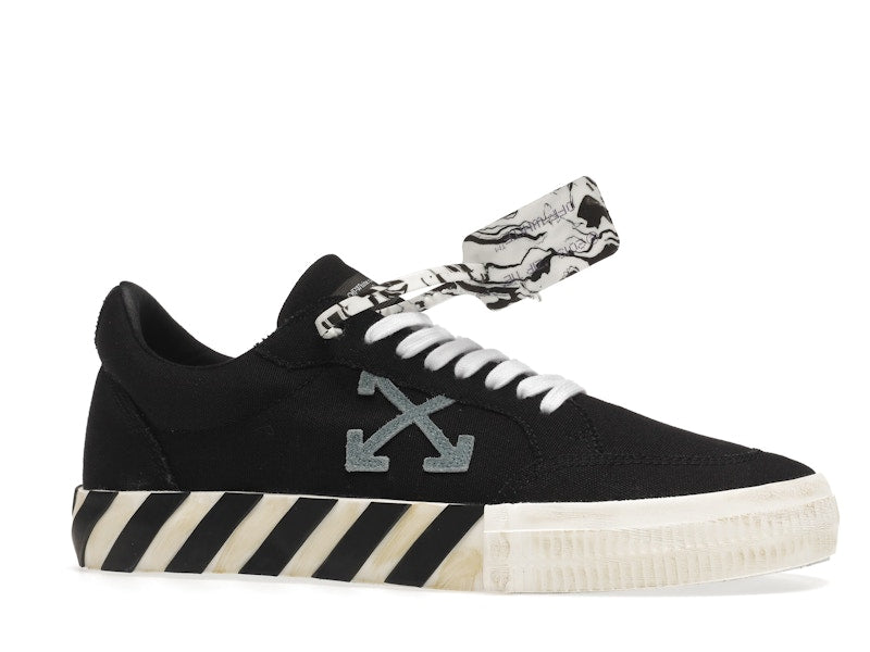OFF-WHITE Vulc Low Black Light Blue Arrow