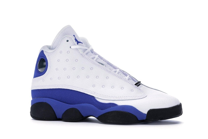 Jordan 13 Retro White Hyper Royal Black (GS)