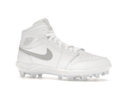 Jordan 1 Mid TD Cleat White Grey Fog