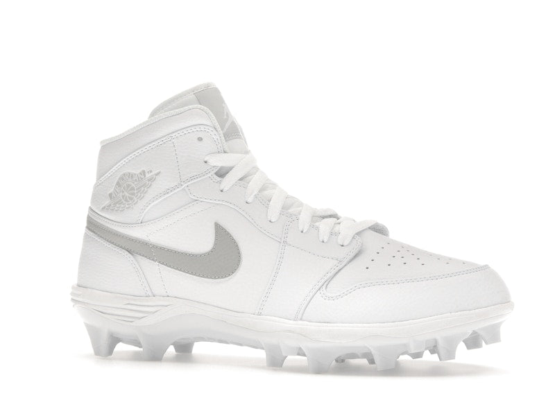 Jordan 1 Mid TD Cleat White Grey Fog