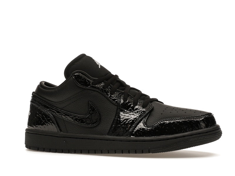Jordan 1 Low SE Patent Elephant Black (Women's)