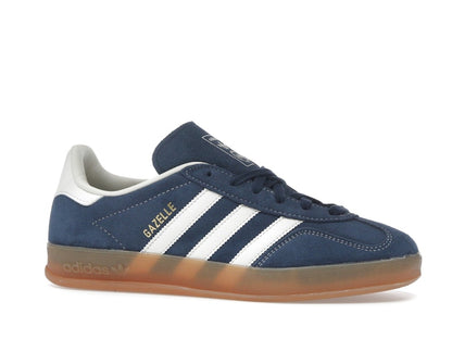 adidas Gazelle Indoor Night Indigo Off White Gold Metallic