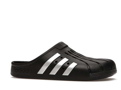 adidas Adilette Clog Black Silver