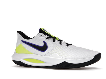 Nike Precision 5 White Barely Volt