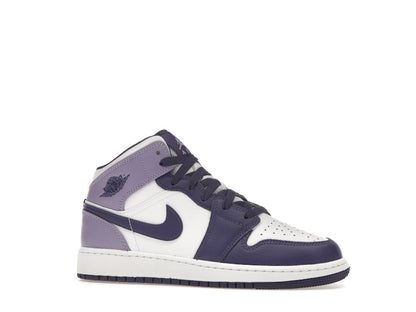 Jordan 1 Mid White Sky J Purple (GS)