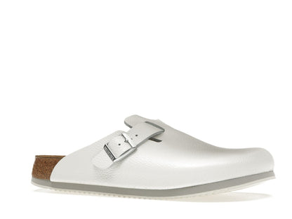 Birkenstock Boston Super Grip Leather White