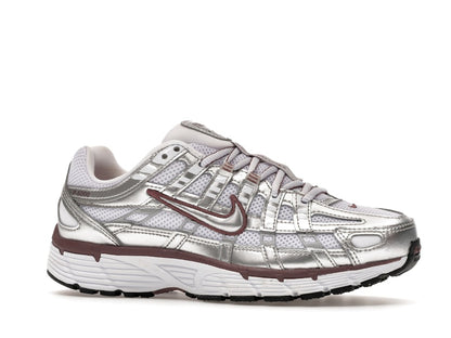 Nike P-6000 White Metallic Silver Tattoo (Women's)