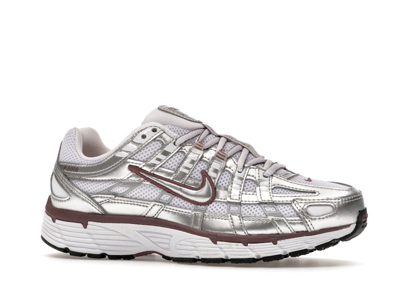 Nike P-6000 White Metallic Silver Tattoo (Women's)