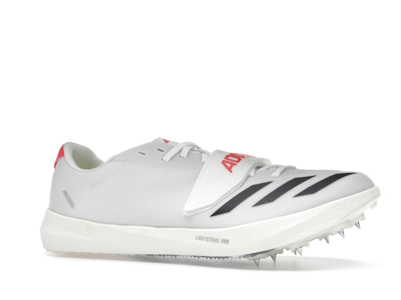 adidas Adizero TJ/PV Track and Field Cloud White Core Black Lucid Red