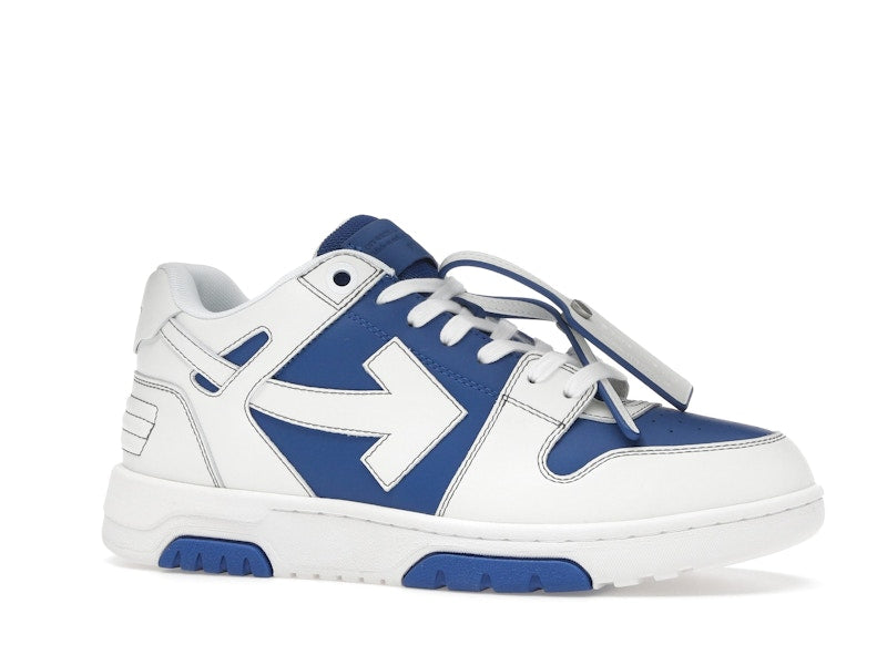 OFF-WHITE Out Of Office OOO Low Tops White Dark Blue