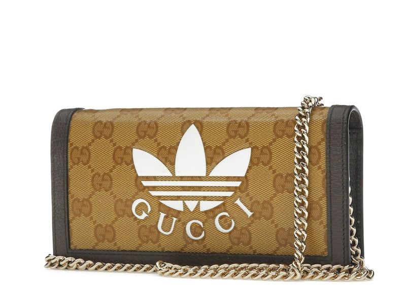 Gucci x adidas Wallet With Chain Beige/Brown