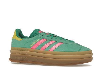 adidas Gazelle Bold Court Green Lucid Pink (Women's)