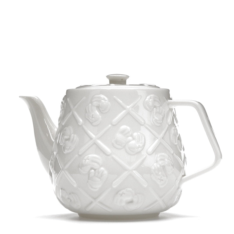 KAWS Ceramic Teapot White